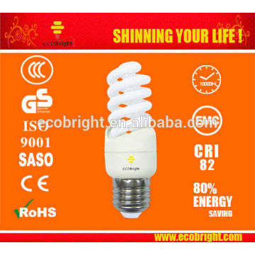 New! E27 11W Mini Full Spiral Energy Saving Bulb 10000H CE QUALITY